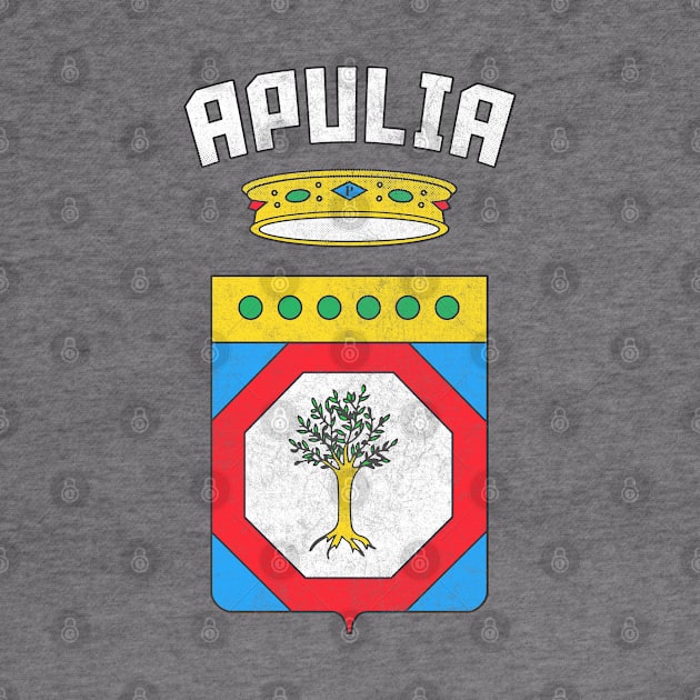 Apulia / Puglia Italy Region Coat of Arms / Vintage Style by DankFutura